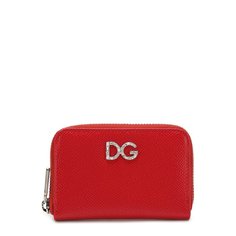 Кожаный кошелек на молнии с тиснением Dauphine Dolce & Gabbana
