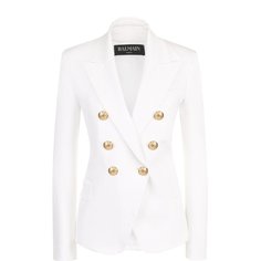 Приталенный двубортный жакет Balmain