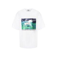 Хлопковая футболка MSGM