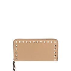 Кожаный кошелек на молнии Valentino Garavani Rockstud Valentino