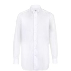 Хлопковая сорочка с воротником button down Brioni