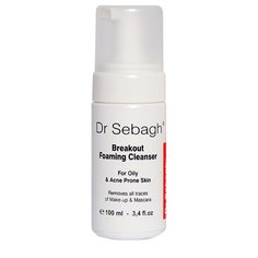 Очищающая пенка для жирной кожи и кожи с акне Breakout Foaming Cleanser. For Oily & Acne Prone Skin Dr.Sebagh