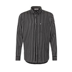 Рубашка из смеси хлопка и вискозы Saint Laurent