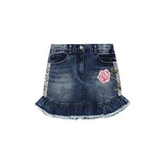 Джинсовая мини-юбка Monnalisa