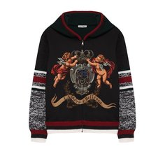 Кардиган из смеси шерсти и хлопка с капюшоном Dolce & Gabbana
