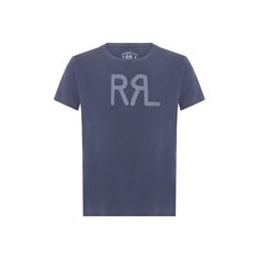 Хлопковая футболка с принтом RRL
