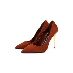 Замшевые туфли Metal Heel на шпильке Tom Ford