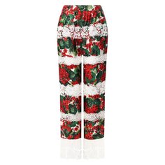 Брюки из смеси хлопка и шелка Dolce & Gabbana
