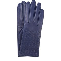 Кожаные перчатки с плетением intrecciato Bottega Veneta