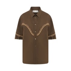 Хлопковая рубашка Saint Laurent