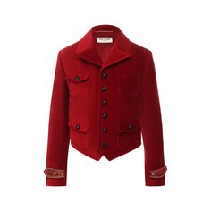 Жакет из смеси хлопка и вискозы Saint Laurent