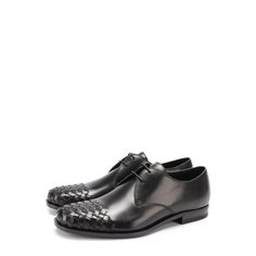 Кожаные дерби с плетением intrecciato Bottega Veneta