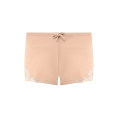 Хлопковые шорты с кружевной отделкой La Perla