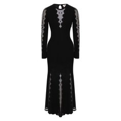 Платье из смеси вискозы и шелка Alexander McQueen