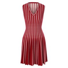 Платье из смеси вискозы и шерсти Alaia