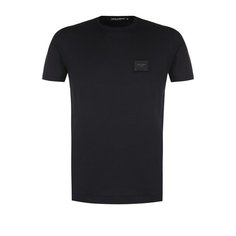 Хлопковая футболка с круглым вырезом Dolce & Gabbana