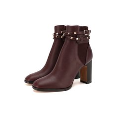 Кожаные ботильоны Valentino Garavani Rockstud Valentino