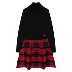 Платье с длинными рукавами из вискозы Dsquared2