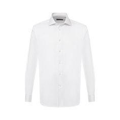 Хлопковая сорочка с воротником кент Corneliani