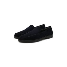 Замшевые лоферы Santoni