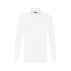 Хлопковая сорочка с воротником кент Ermenegildo Zegna