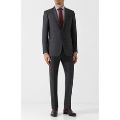 Шерстяной костюм с пиджаком на двух пуговицах Ermenegildo Zegna