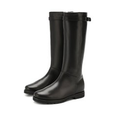 Кожаные сапоги с меховой отделкой Il Gufo