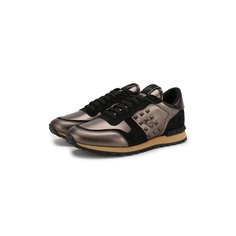 Кожаные кроссовки Valentino Garavani Rockrunner Valentino