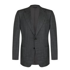 Однобортный пиджак из смеси шерсти и шелка Tom Ford