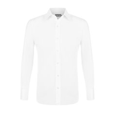 Хлопковая рубашка с итальянским воротником Tom Ford