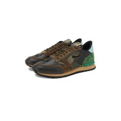 Комбинированные кроссовки Valentino Garavani Rockrunner Camouflage Valentino