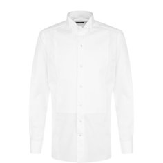 Хлопковая сорочка с воротником бабочка Ermenegildo Zegna