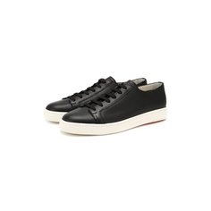 Кожаные кеды Santoni