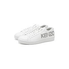 Кожаные кеды Kenzo