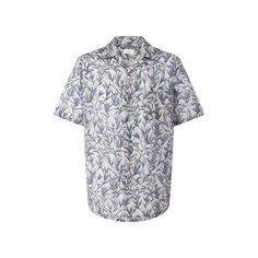 Рубашка из смеси льна и хлопка Brioni