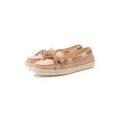 Кожаные эспадрильи Gommino Rafia Tod’s Tods