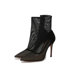 Текстильные ботильоны Gianvito Rossi
