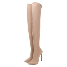 Замшевые ботфорты Techno Blade Casadei
