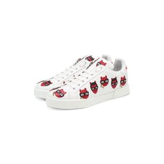 Кожаные кеды Portofino Dolce & Gabbana