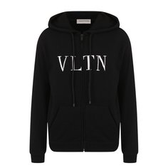 Кашемировый кардиган на молнии с капюшоном Valentino