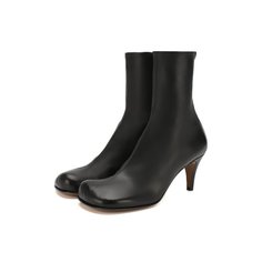 Кожаные ботильоны Bottega Veneta