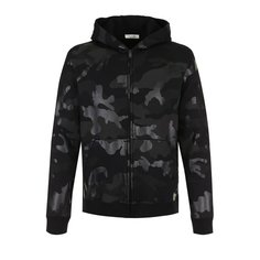 Хлопковая толстовка на молнии с капюшоном Valentino