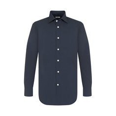 Хлопковая рубашка с воротником кент Kiton