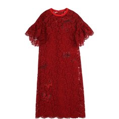 Шелковое кружевное платье-миди Valentino