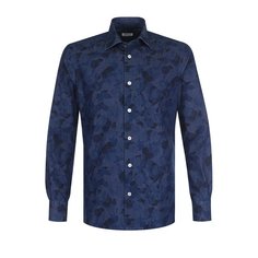 Хлопковая рубашка с принтом Kiton