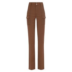 Брюки из смеси хлопка и шерсти Chloé