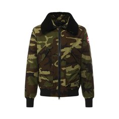 Пуховый бомбер Bromley с меховой отделкой воротника Canada Goose