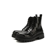Кожаные ботинки Strike Balenciaga
