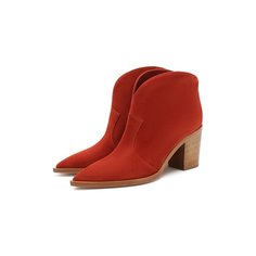 Замшевые ботильоны Gianvito Rossi