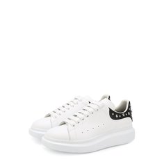 Кожаные кеды на толстой подошве с отделкой Alexander McQueen